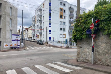 La zone de l'accident mortel à Limoges le 6 août 2023