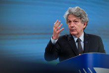 Thierry Breton à Bruxelles en décembre 2020