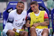 Neymar et Marcon Verratti pendant la tournée estivale du PSG au Japon.