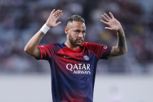 Neymar avec le maillot du PSG le 25 juillet 2023