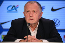 Jean-Michel Aulas au siège de la FFF le 31 mars 2023