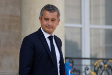 Gérald Darmanin dans la cour de l'Élysée, le 30 août 2023.