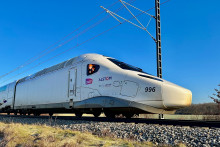 Le TGV M en test à Velim en République Tchèque