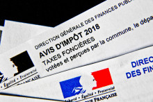 Un avis de taxe foncière en 2018 (illustration).