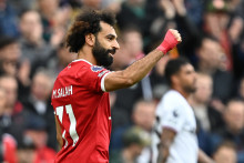 Mohamed Salah avec son club de Liverpool