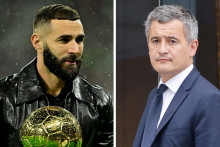 Karim Benzema et Gérald Darmanin