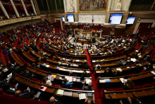 L'hémicycle de l'Assemblée nationale, mardi 24 octobre, lors de la séance des questions au gouvernement.