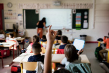 Une salle de classe du niveau élémentaire (illustration)