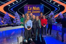 Les lycéens vendéens avec Samuel Etienne à l'enregistrement de l'émission Questions pour un champion