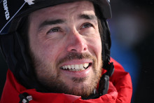 Kevin Rolland à Zhangjiakou  lors des JO 2022 de Pékin le 19 février