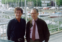 Jack Lang avec Jacques Delors, en août 1994.