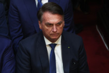 Jair Bolsonaro en Argentine le 10 décembre 2023