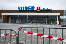 Le Super U de Trèbes, attaqué par un terroriste le 23 mars 2018, faisant 4 morts.