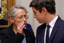 Elisabeth Borne et Gabriel Attal, le 14 octobre 2023