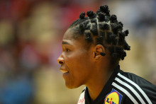 Hatadou Sako, gardienne de l'équipe de France féminine de handball