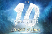 L'affiche de la comédie musicale des 10 commandements version 2024.