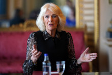 La reine consort Camilla le 16 avril 2024