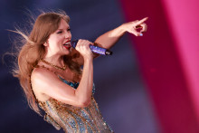 Taylor Swift lors d'un concert à Inglewood en Californie le 7 août 2023