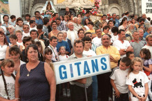Des personnes de la communauté gitane en France
