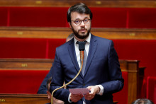 Le député socialiste Arthur Delaporte, à l'Assemblée nationale.