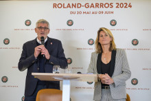 Amélie Mauresmo et Gilles Moretton (photo d'illustration).