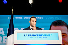 Jordan Bardella (RN) au soir du 9 juin 2024