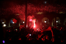 Scènes de liesse à Toulouse après la victoire du Stade toulousain