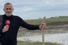 Frédéric Veille, berger d'un jour dans la Baie du Mont Saint Michel