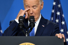 Joe Biden lors de sa conférence de presse en marge du sommet de l'Otan.