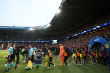 Un match de Ligue des champions entre le PSG et le Borussia Dortmund au Parc des Princes (image d'illustration).