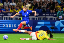 Les Bleues ont battu la Colombie 3-2 lors de leur premier match des Jeux olympiques, le 25 juillet 2024.