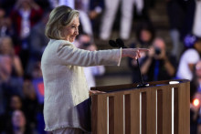 Hillary Clinton à la convention démocrate, le 20 août 2024
