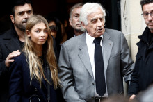 Jean-Paul Belmondo et sa fille Stella en septembre 2019