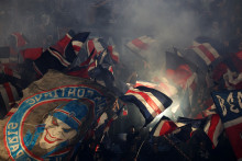Des supporters du PSG dans le Parc des Princes