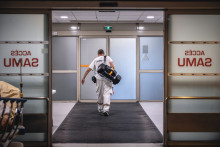L'entrée d'un hôpital (illustration).