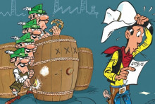 Lucky Luke revient dans "Un cow-boy sous pression", perdu dans les brumes du Nord des États-Unis et un conflit social dans l'industrie de la bière, univers totalement inédit pour lui.