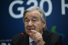 Antonio Guterres, chef de l'ONU, au Brésil le 17 novembre 2024