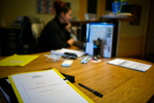 Une photo prise le 17 janvier 2019 à la mairie d'Hédé-Bazouges, dans l'ouest de la France.