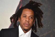 Le rappeur américain Jay-Z lors d'une projection spéciale de Netflix "The Harder They Fall" à Los Angeles, le 13 octobre 2021.