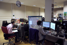 Des employés au sein d'une entreprise (illustration).