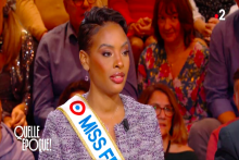 Angélique Angarni-Filopon, Miss France 2025, sur le plateau de "Quelle Époque !", sur France 2, le 4 janvier 2024