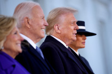 Joe Biden et Donald Trump le 20 janvier à la Maison-Blanche