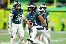 Les joueurs de Philadelphie célébrant la victoire au Super Bowl 2025.