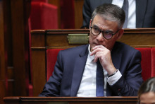 Olivier Faure, à l'Assemblée nationale, le 8 octobre 2024