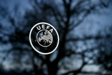 Le logo de l'UEFA à Nyon en Suisse (image d'illustration).