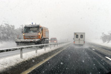 Les routes du Puy-de-Dôme sous la neige.