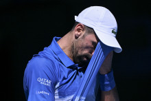 Novak Djokovic à l'Open d'Australie en janvier 2025