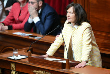 Laurence Rossignol, sénatrice PS du Val-de-Marne, lors du congrès de Versailles le 4 mars 2024