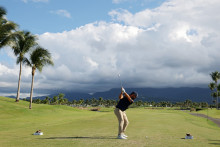 Le golfeur français Antoine Rozner à Porto Rico le 7 mars 2025
