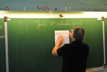 une école (illustration)